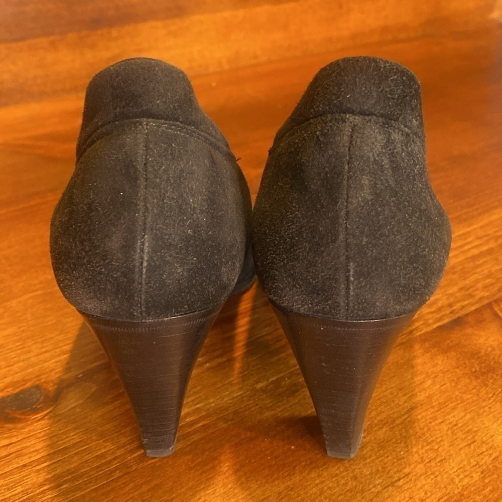RARE Comcedia Italian Vintage High Heel Suede Shoes Eu 36 US 5.5 unique design - Picture 9 of 15